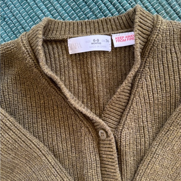 Zara Kids Brown Knit Sweater - Picture 3 of 3